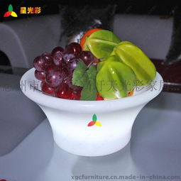 遥控变色七彩LED发光果盘 点亮婚庆与家居的艺术品